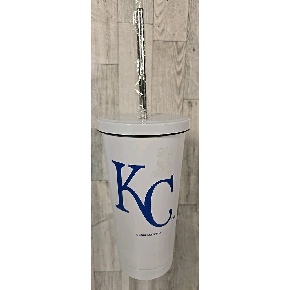 Kansas City Royals MLB Baseball Stainless Steel Hot or Cold Double Wall White